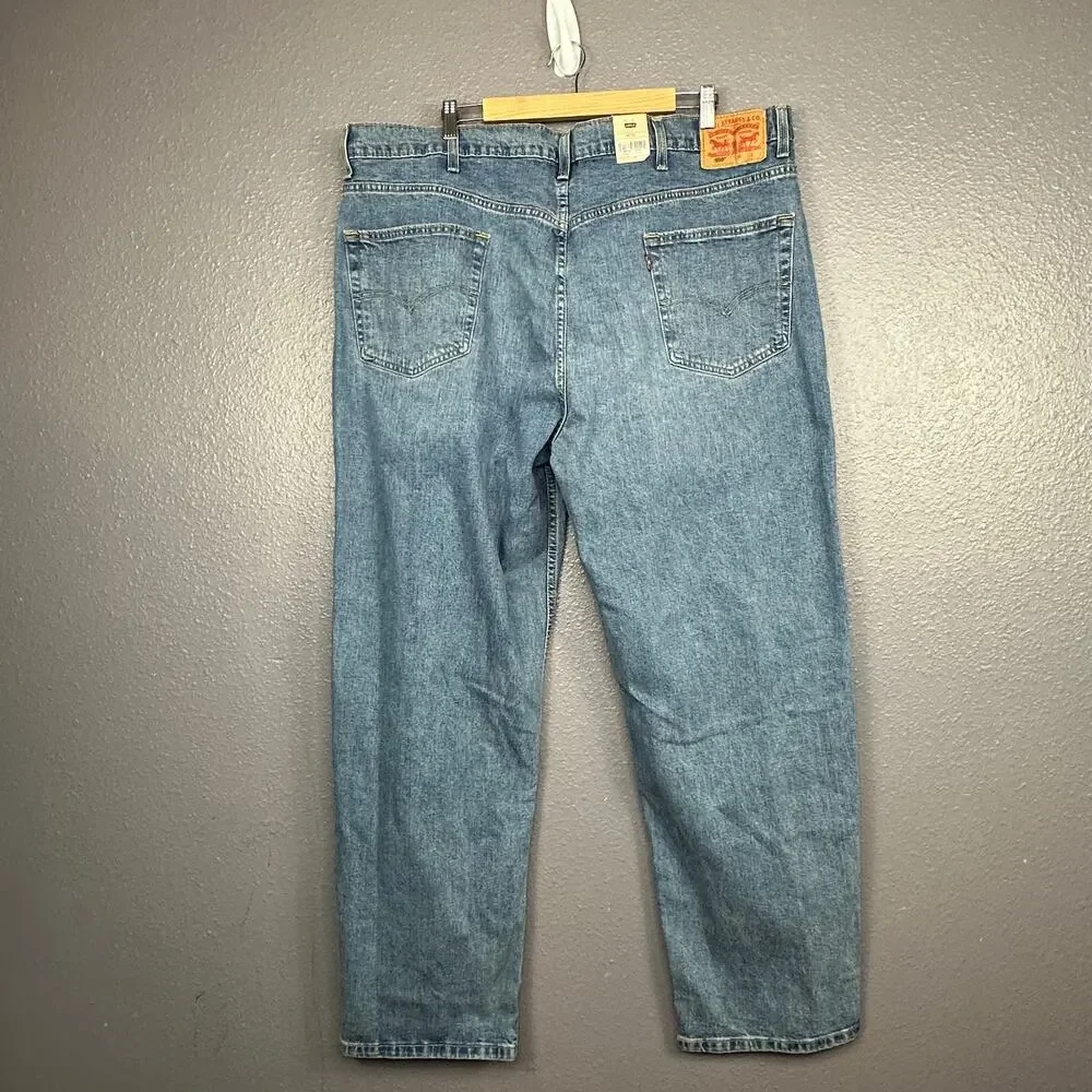 Levi's 550 Relaxed Men's 44x32 Light Wash Stretch NEW